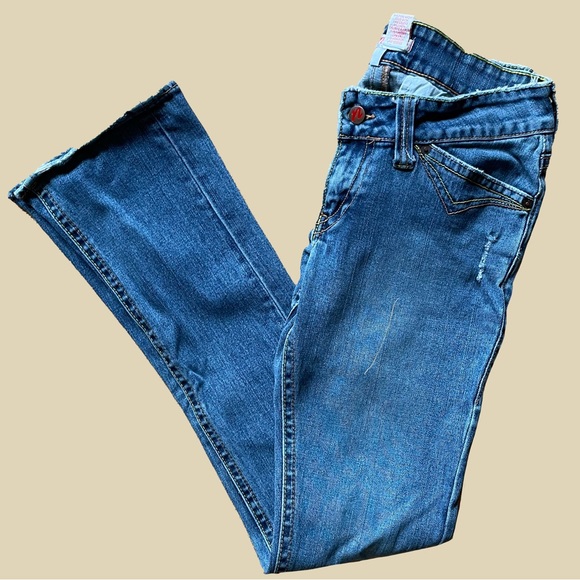 Y2K Lowrise Skinny Flares - Picture 1 of 3